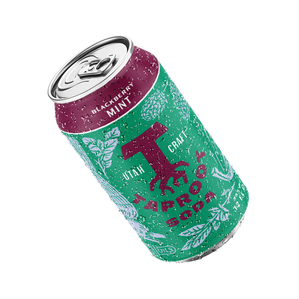 a can of blackberry mint soda