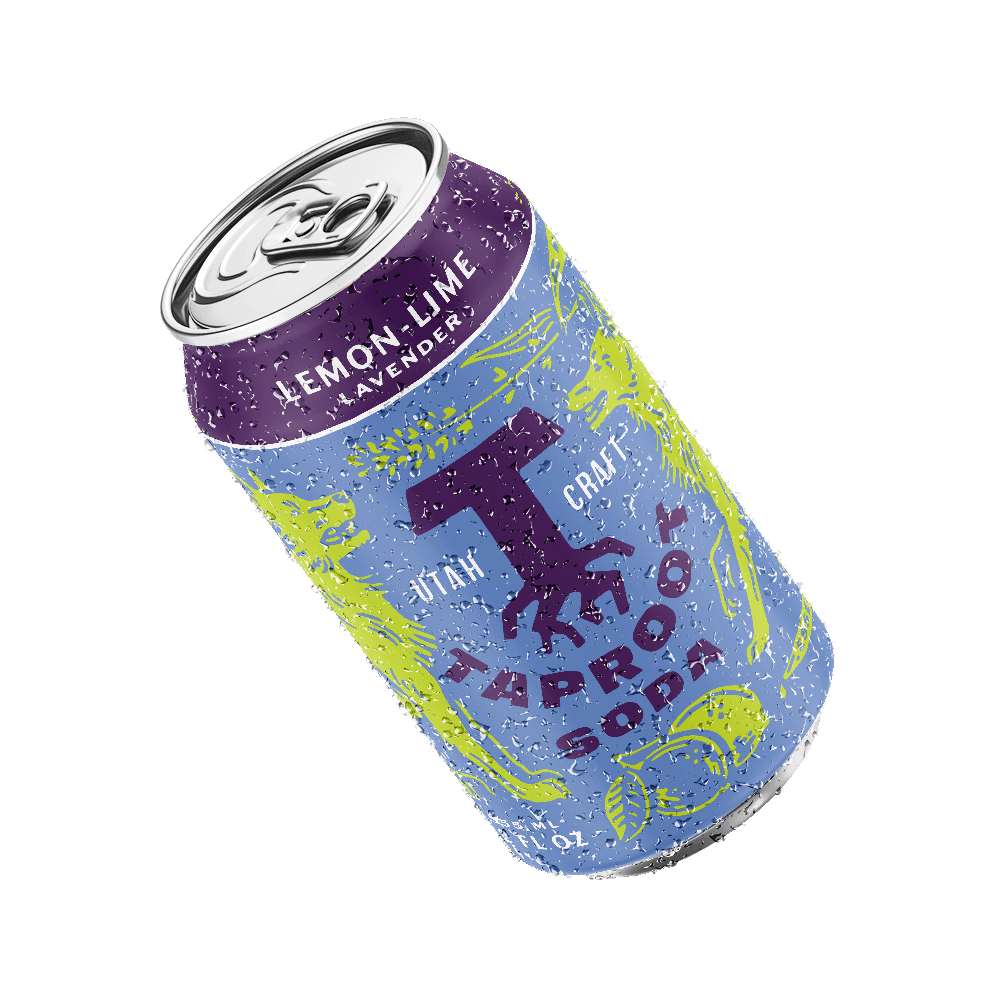 a can of lemon lime lavender soda